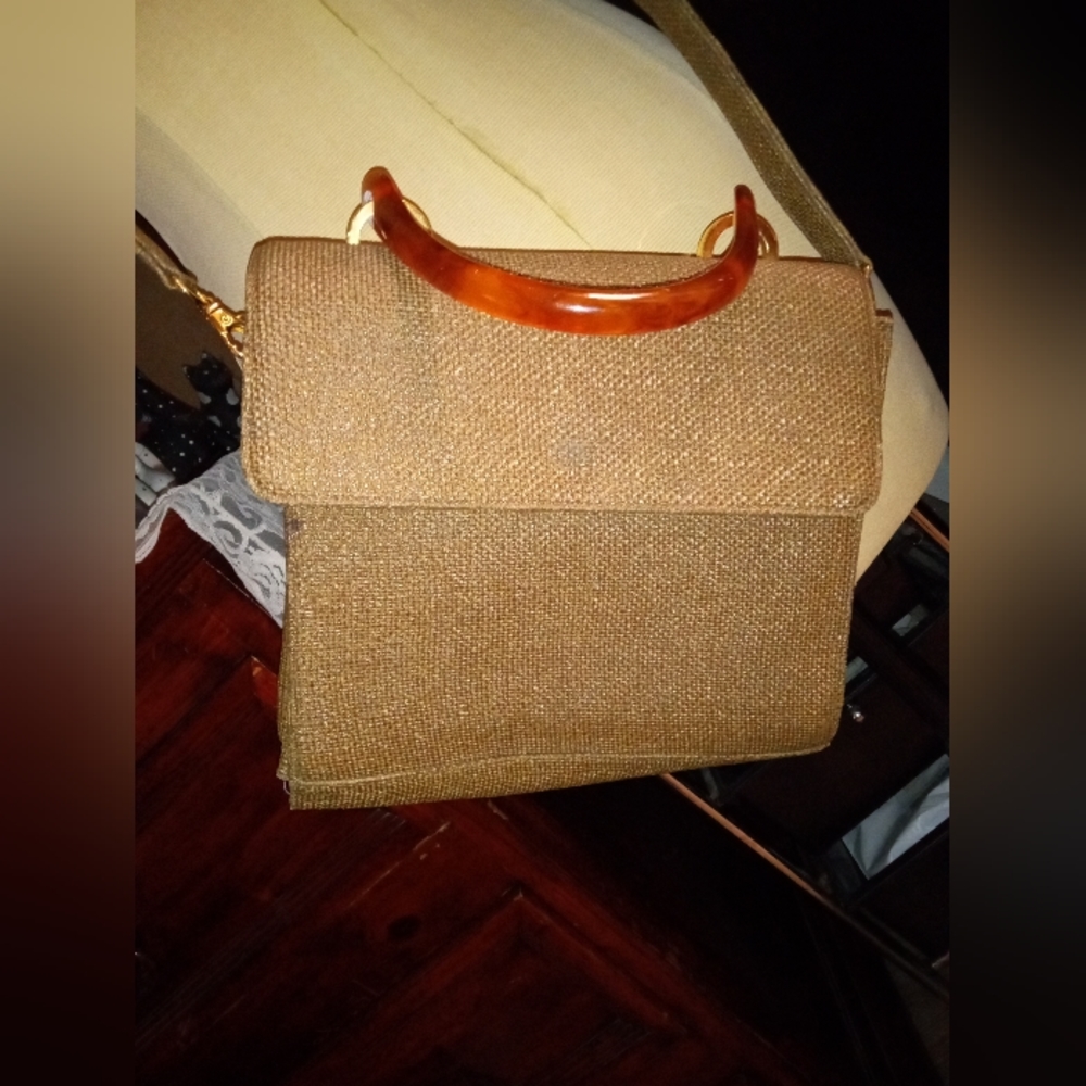Vintage Preston & York Tweed Shoulder Crossbody Bag